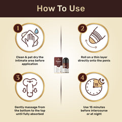 Wayveda Power Roll-On For Men - 50ml | Chocolate Flavour