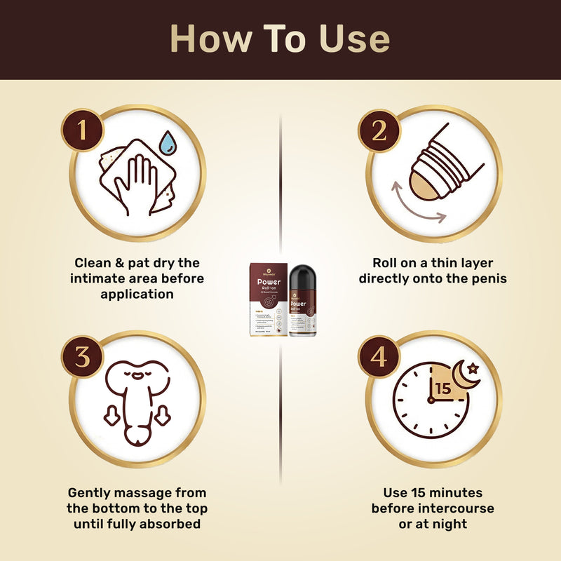 Wayveda Power Roll-On For Men - 50ml | Chocolate Flavour