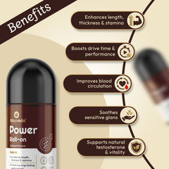 Wayveda Power Roll-On For Men - 50ml | Chocolate Flavour