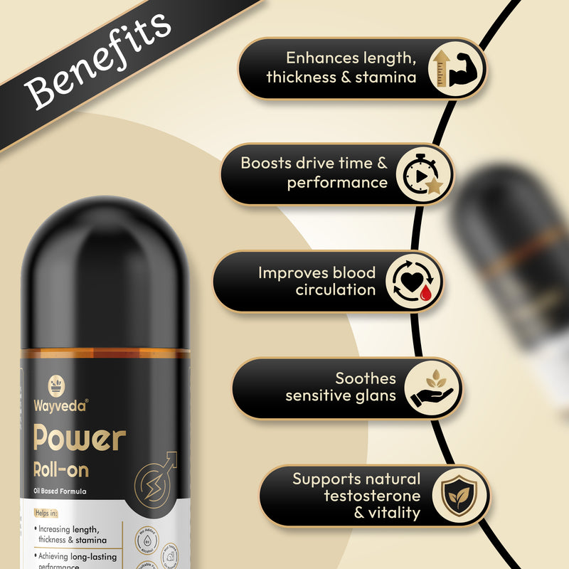 Wayveda Power Roll-On For Men - 50ml | Male Enhancer