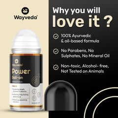 Wayveda Power Roll-On For Men - 50ml | Male Enhancer