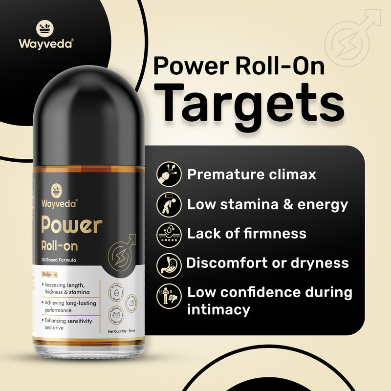 Wayveda Power Roll-On For Men - 50ml | Male Enhancer