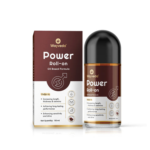 Wayveda Power Roll-On For Men - 50ml | Chocolate Flavour