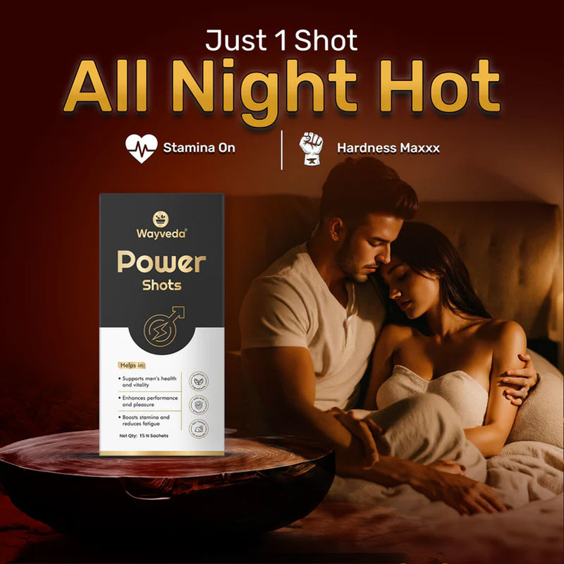 Wayveda Power Shots  - Stamina & Performance Booster For Men - 15N