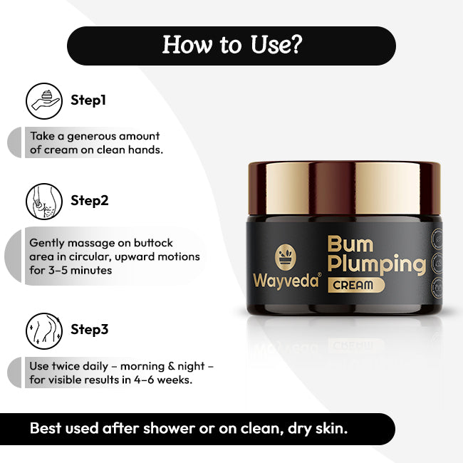 Wayveda Bum Plumping Cream - 50g