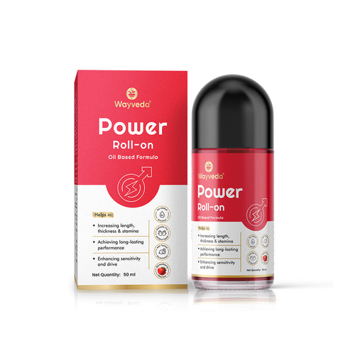 Wayveda Power Roll-On For Men - 50ml | Strawberry-Flavour