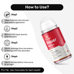 Wayveda Power Roll-On For Men - 50ml | Strawberry-Flavour