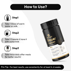 Wayveda Power Capsules -  Enriched with Bhasam for Men