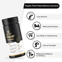 Wayveda Power Capsules -  Enriched with Bhasam for Men