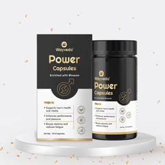 Wayveda Power Capsules -  Enriched with Bhasam for Men