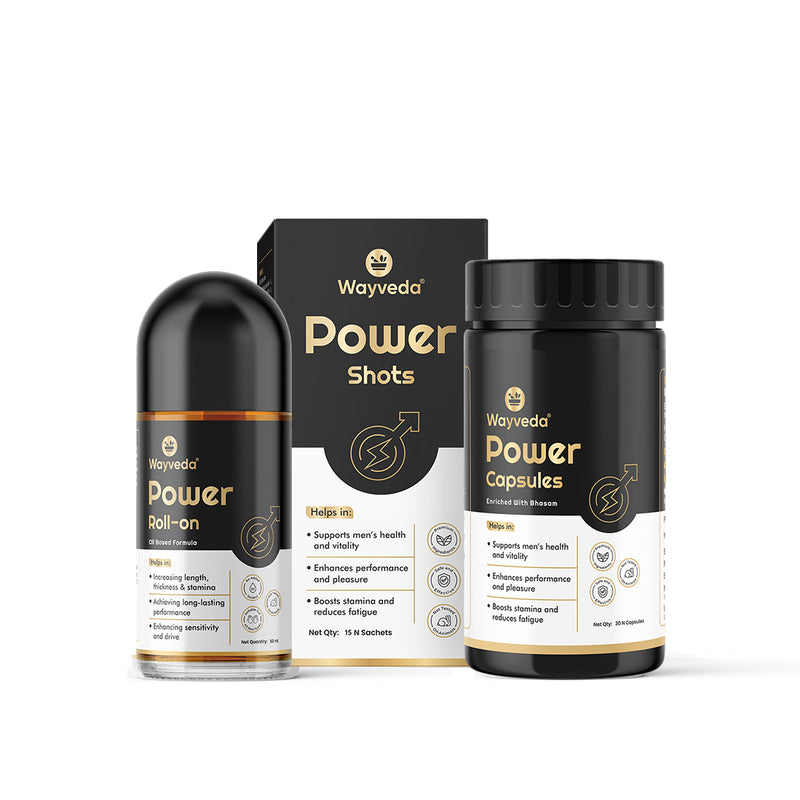 3X Black Combo For men ( Roll on+ capsules+ shots)