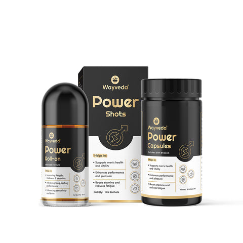 3X Black Combo For men ( Roll on+ capsules+ shots)