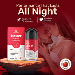 Wayveda Power Roll-On For Men - 50ml | Strawberry-Flavour