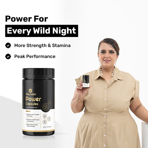 Wayveda Men's Power Capsules - Enriched with Bhasam Formula
