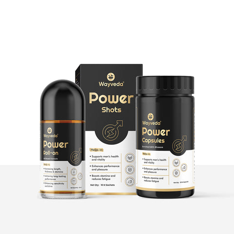 3X Black Combo For men ( Roll on+ capsules+ shots)