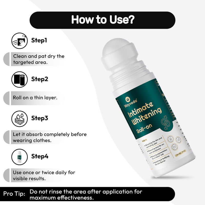 Wayveda Intimate Whitening Roll-On – 50 ml